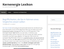 Tablet Screenshot of kernenergie-lexikon.de